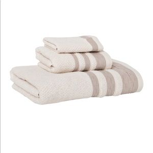 MILI DESIGNS NYC TOWELS (SET OF 3) STRIPES BORDER